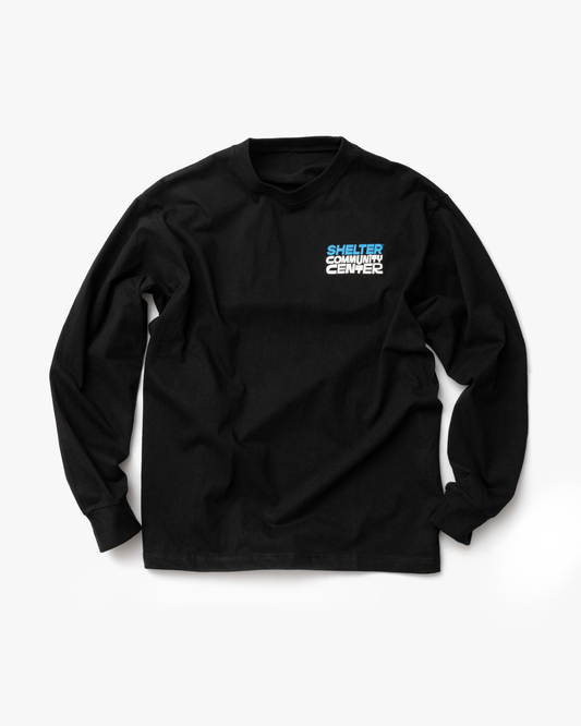 SHELTER Community Center Long Sleeve Tee - Black